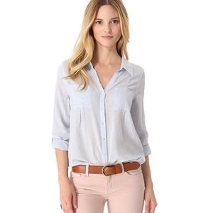 NWT Joie Cartel Shirt Shirt Button Down Blue Plaid